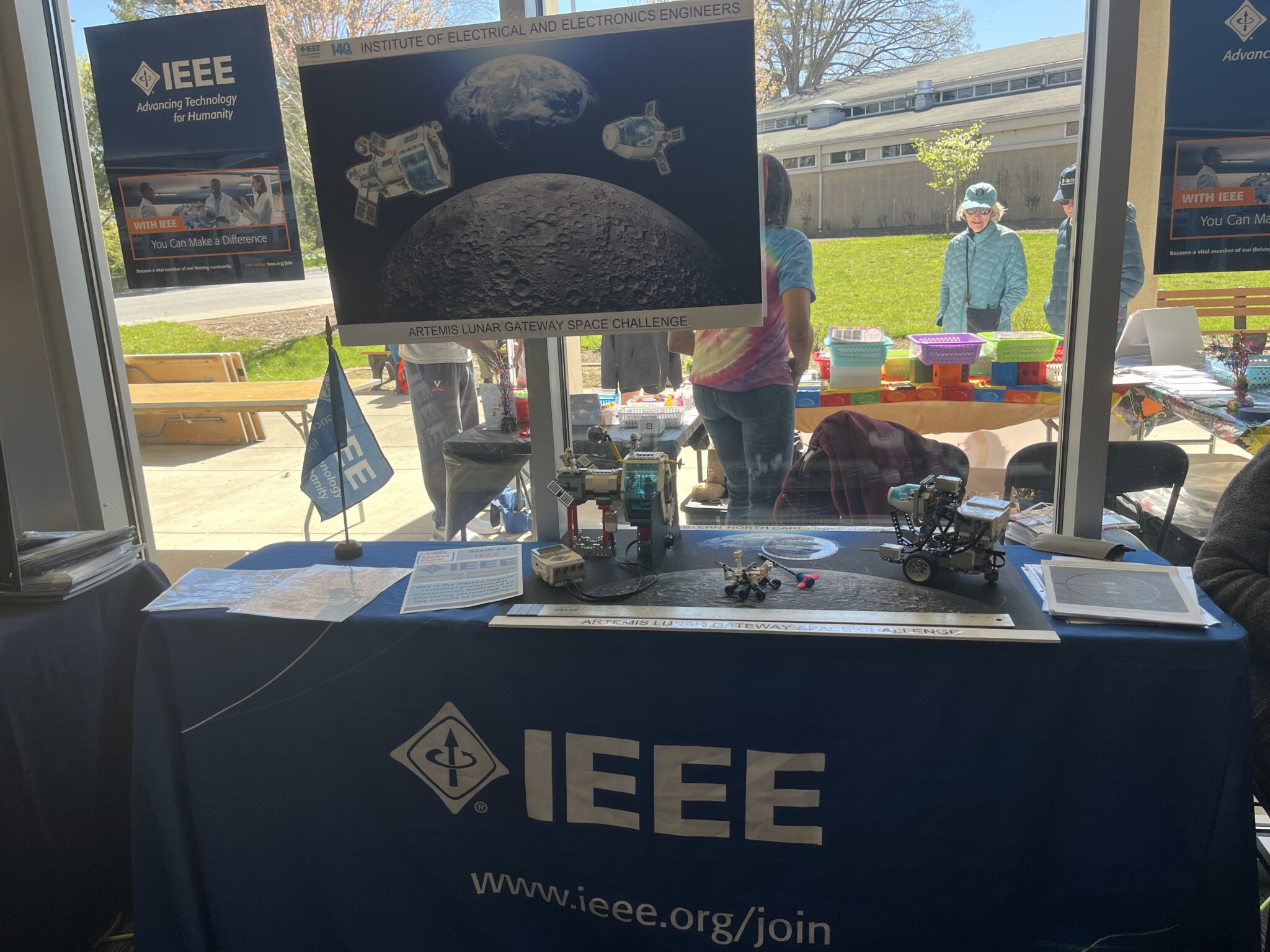 IEEE WNC Section Booth Asheville Maker Faire 2024 IEEE Western